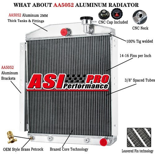 Row aluminum radiator for - row,